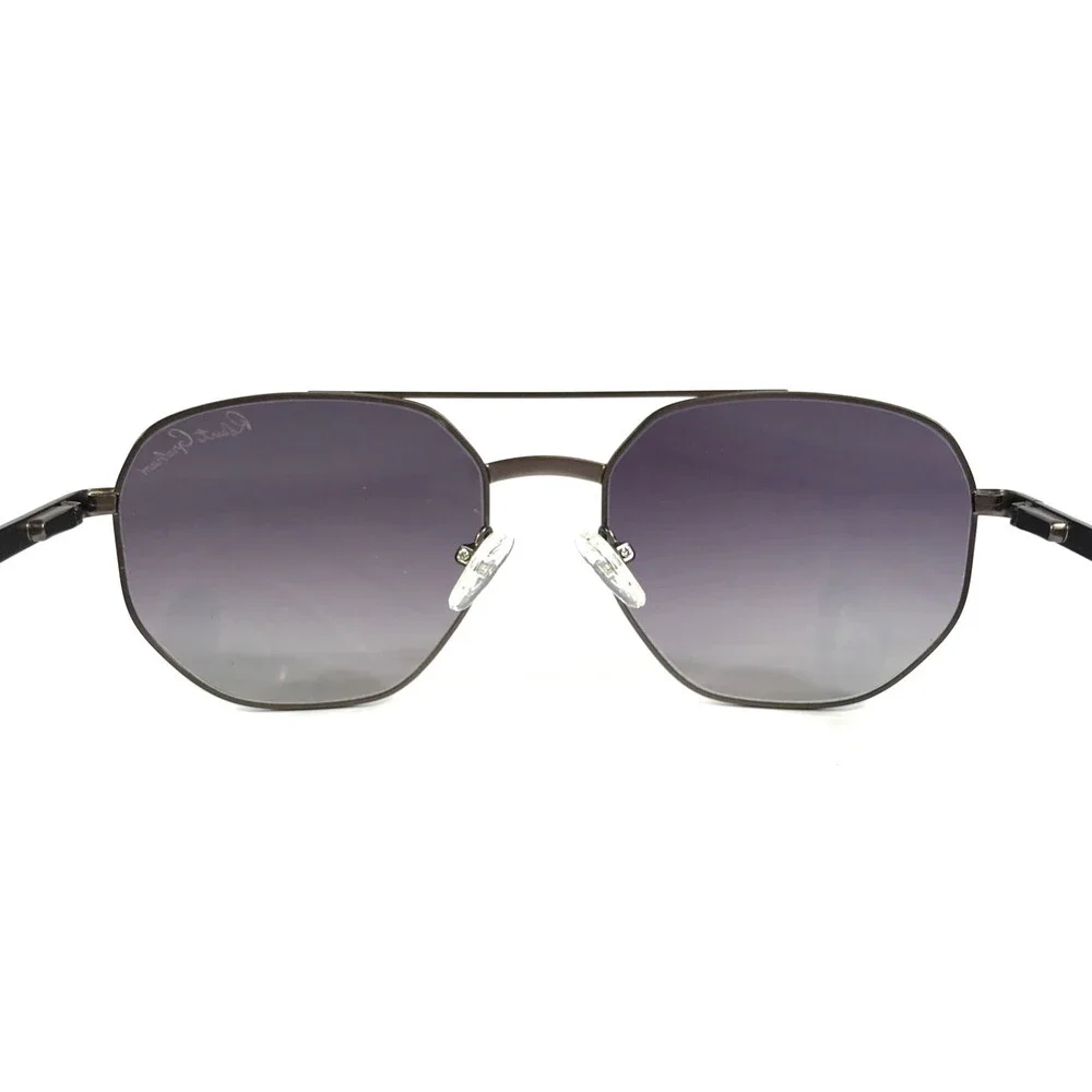 Robert Graham Sunglasses GIBSON GUN Gunmetal Aviator Frames with Gray Lenses